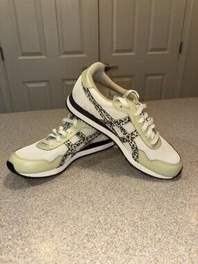 ASICS Women's Tiger Runner Casual Shoes Leopard Birch/Sand Size 8